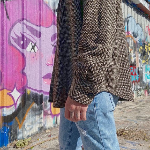 Vintage Marc Baxis LA Textured Button Down Grunge - Picture 4 of 9